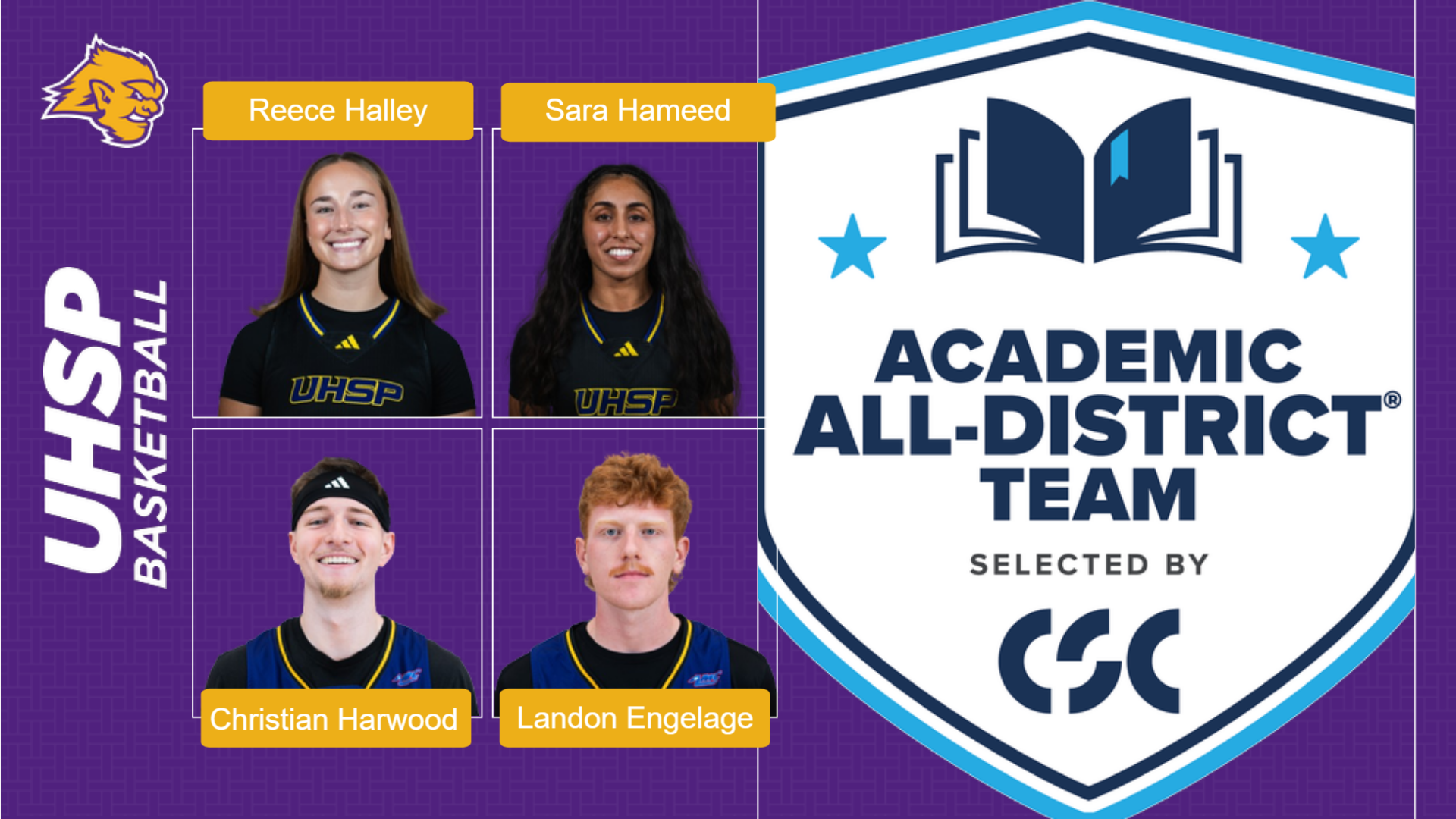 Four Named Academic All-District
