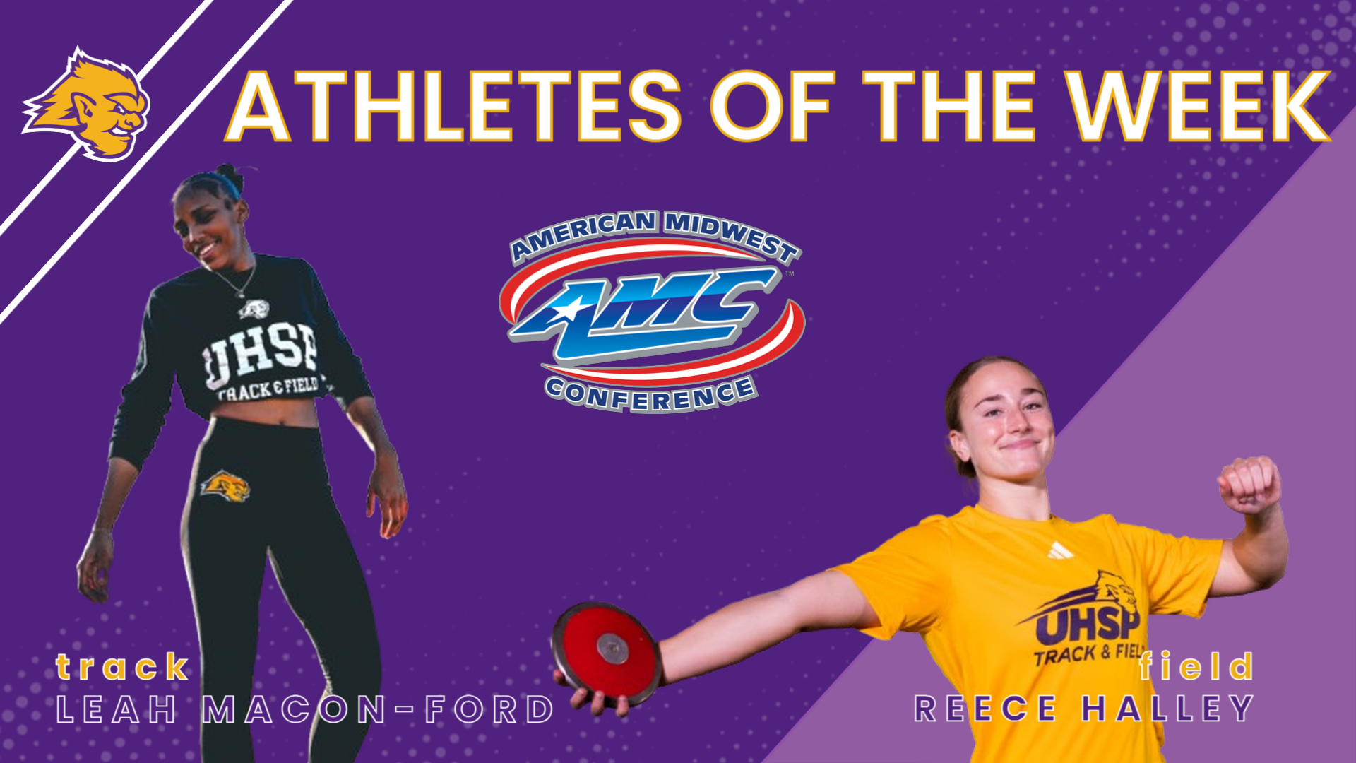 Macon-Ford and Halley Named AMC Athletes of the Week